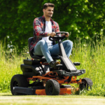 Akku-Rasentraktor IXES Akku Aufsitzmäher Rasentraktor 92cm 48V 75Ah Aufsitzrasenmäher – Bild 17