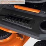 Akku-Rasentraktor IXES Akku Aufsitzmäher Rasentraktor 92cm 48V 75Ah Aufsitzrasenmäher – Bild 8