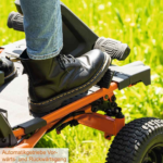 Akku-Rasentraktor IXES Akku Aufsitzmäher Rasentraktor 92cm 48V 75Ah Aufsitzrasenmäher – Bild 7